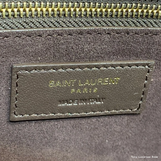 Tony Luxuries IN LEATHER YSL LOULOU CARRE SMOOTH SATCHEL 0726